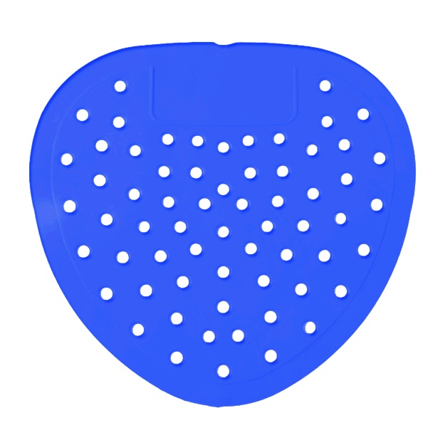 Blue PVC Urinal Screen - Ocean Breeze